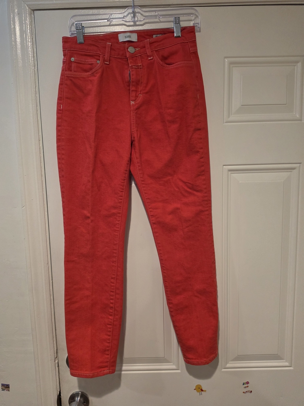 Closed High-Rise Red Women’s Jeans
